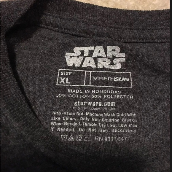Star Wars X-Wing T-70 Force Awakens Short Sleeve T-Shirt Dark Gray Men's Size XL - Picture 4 of 6